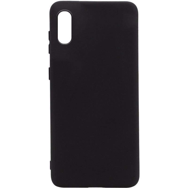 Silicone Cover Full without Logo (A) для Samsung A02 (Black)