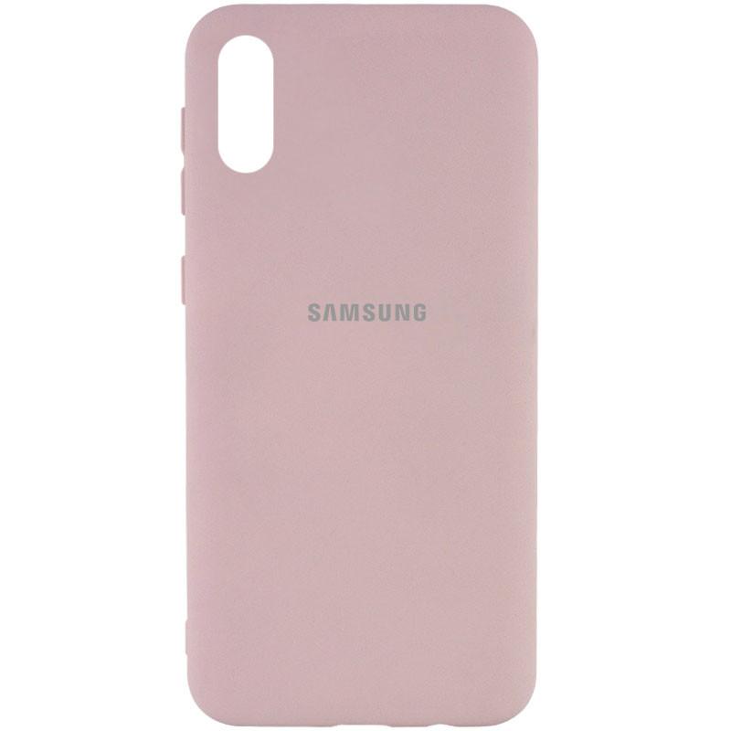 Silicone Cover My Color Full Protective (A) для Samsung A02 (Pink Sand)