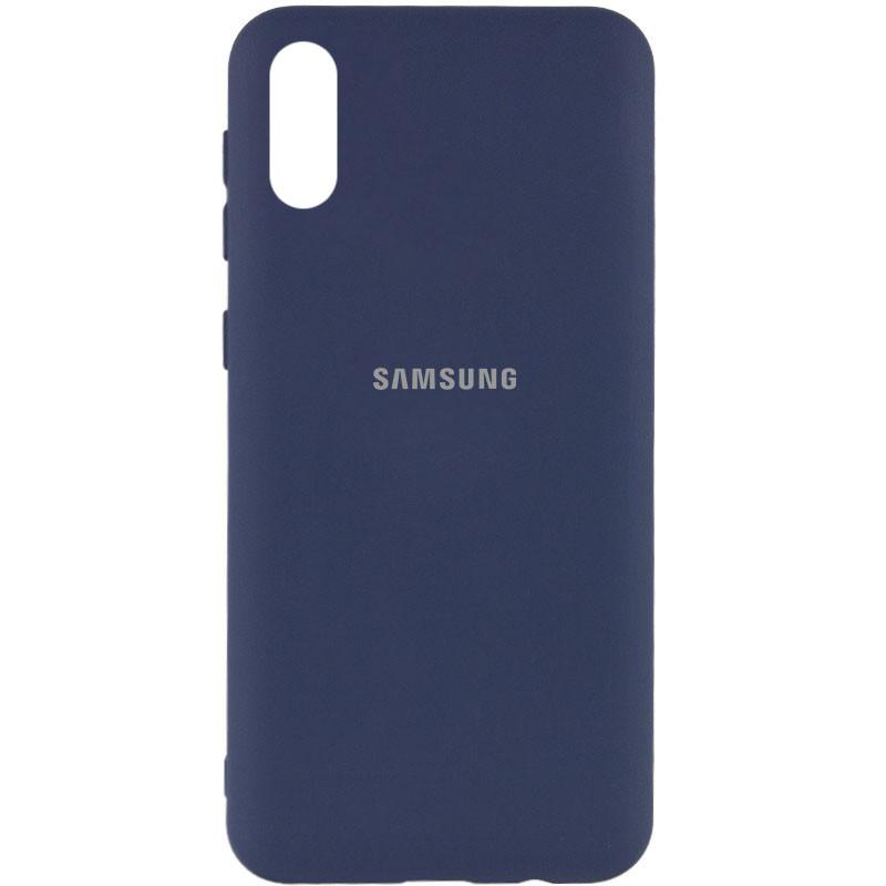 Silicone Cover My Color Full Protective (A) для Samsung A02 (Midnight Blue)