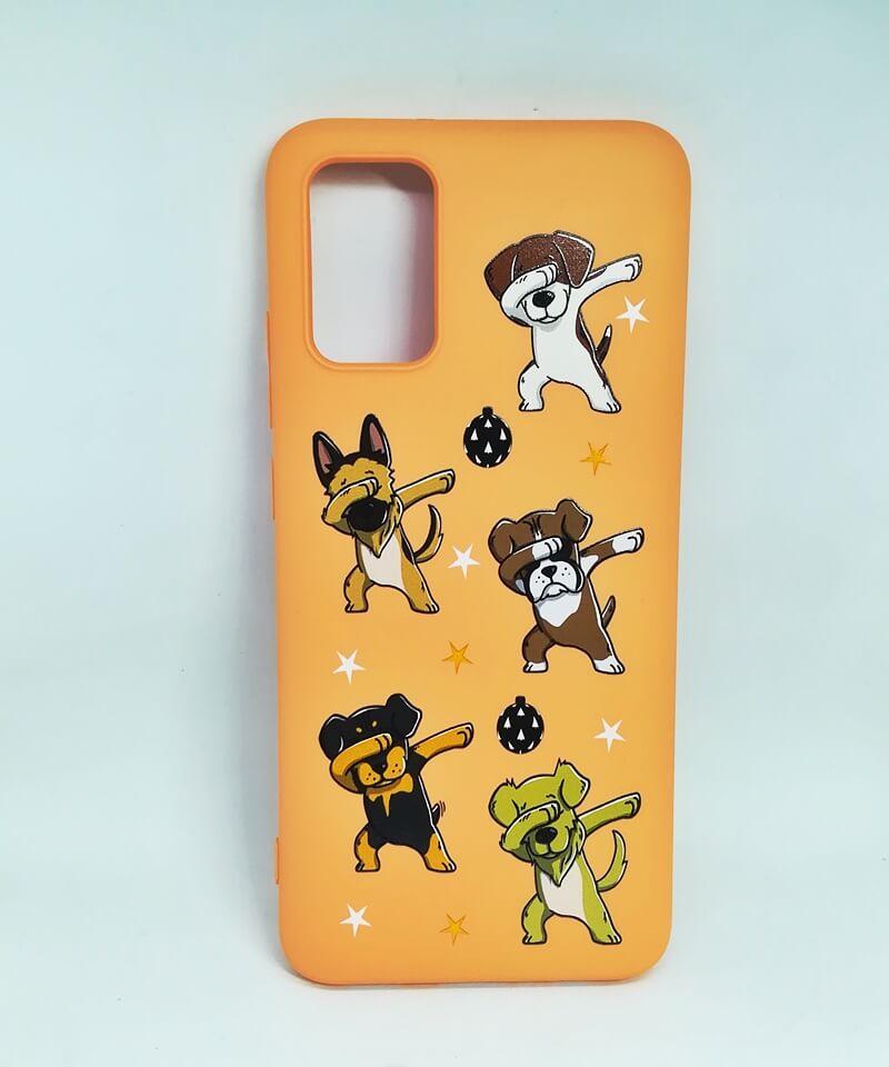 Накладка MiaMi Cartoon для Samsung A02s  Orange Dogs