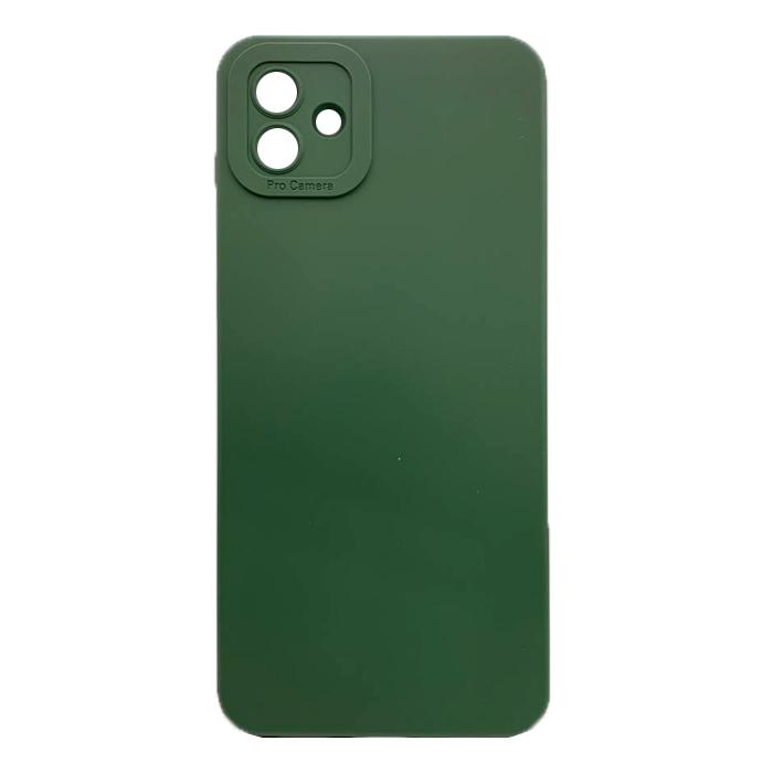 Накладка Color style з мікрофіброю для Samsung A04 Dark green