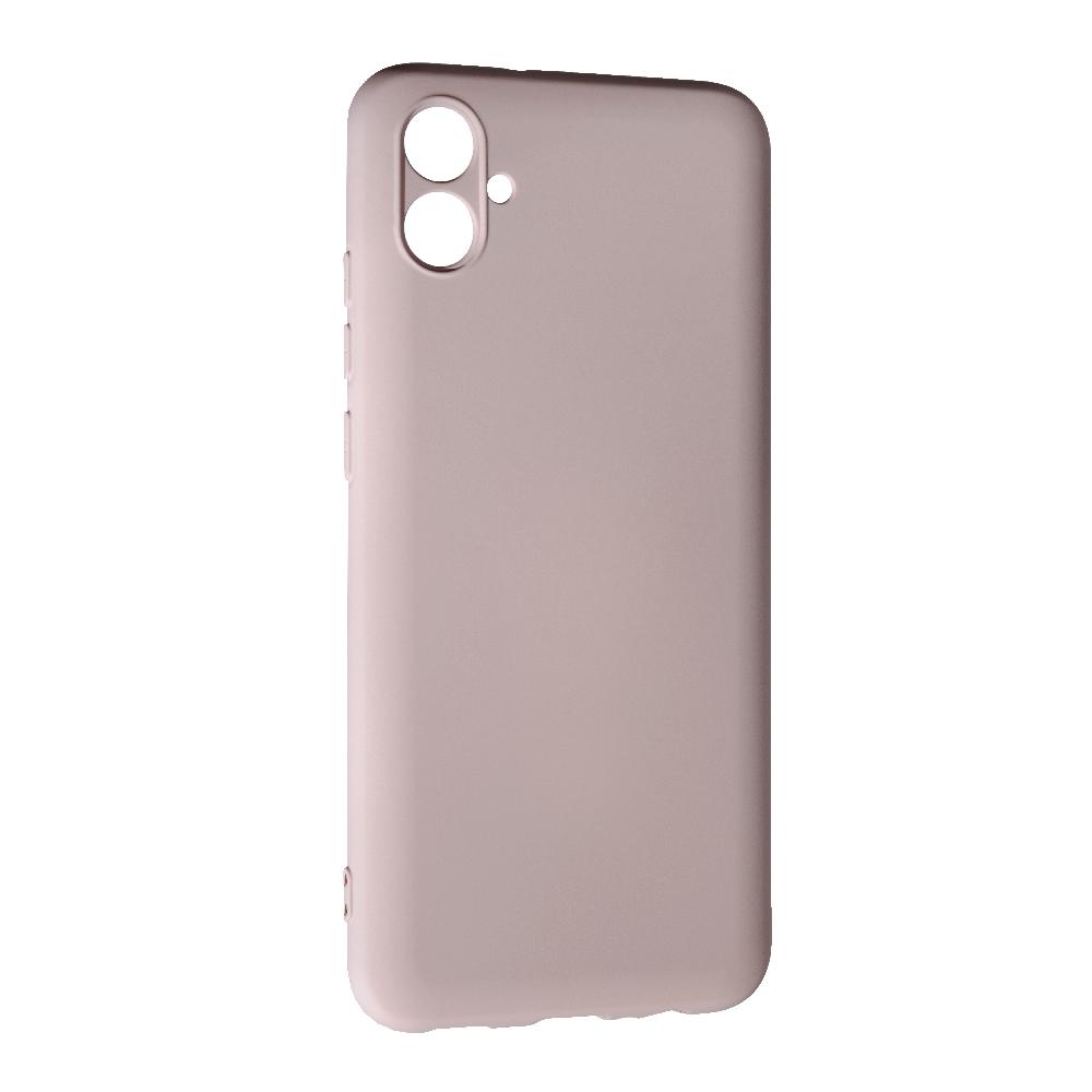 Накладка Silicone case SMTT для Samsung A04E (Pink sand)