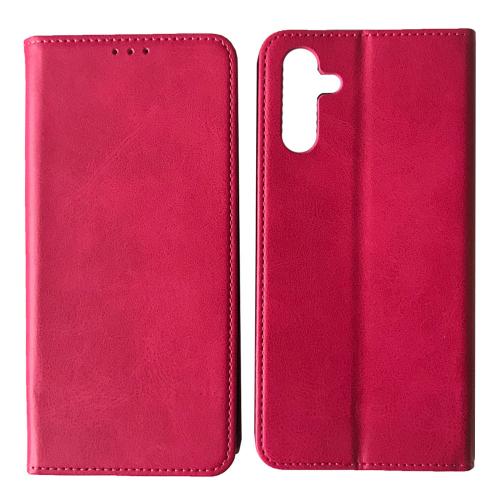 Книжка Black TPU Magnet для Samsung A57 Рожева