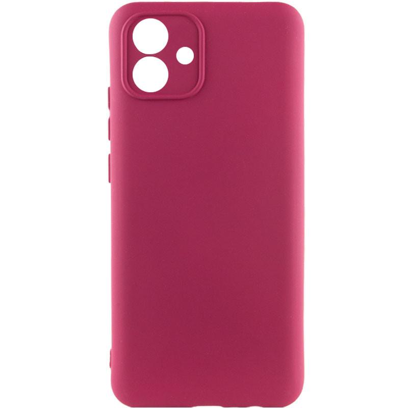 Silicone Cover Full Camera without Logo (A) для Samsung A05 (Marsala)