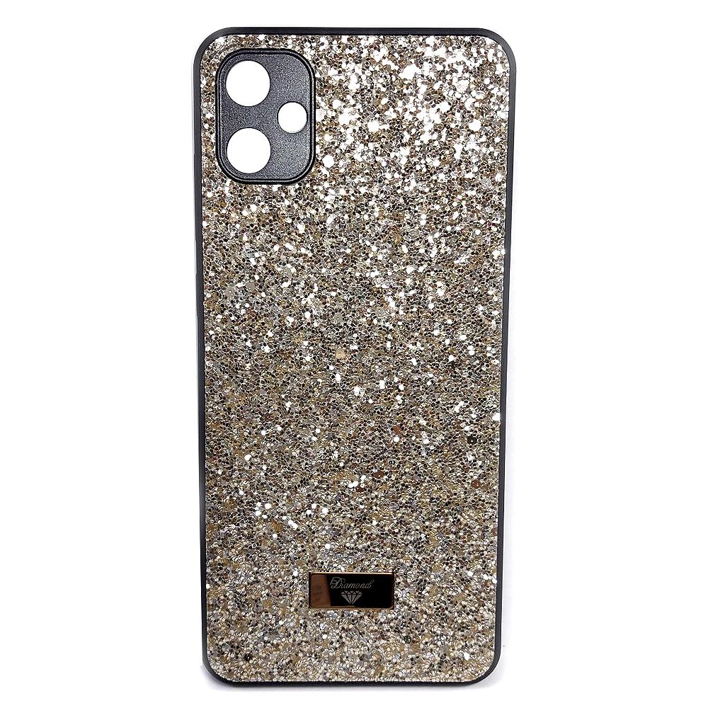 Накладка Bling Grainy Diamond Separate Camera для Samsung A05 (Світло-золота)