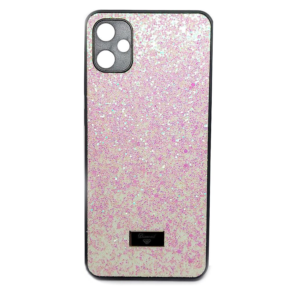 Накладка Bling Grainy Diamond Separate Camera для Samsung A05 (Рожева)