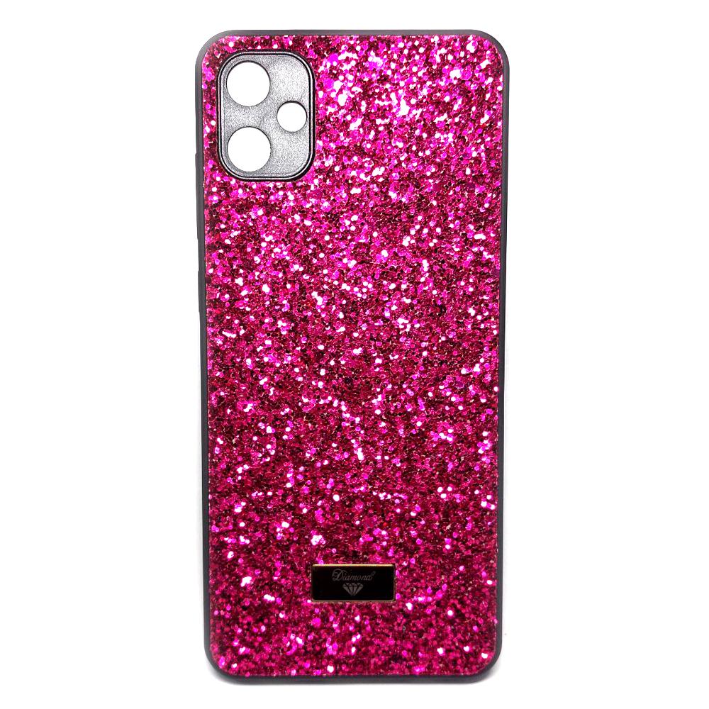 Накладка Bling Grainy Diamond Separate Camera для Samsung A05 (Малинова)