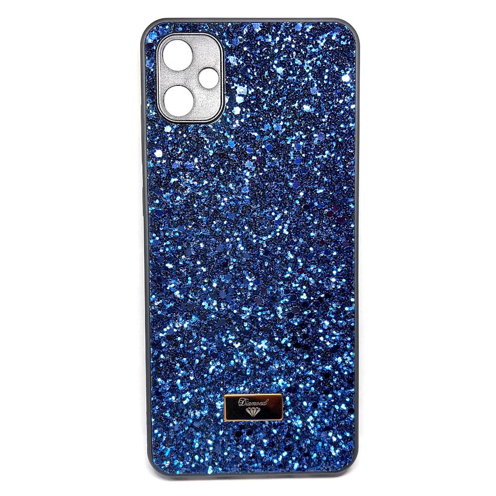 Накладка Bling Grainy Diamond Separate Camera для Samsung A05 (Синя)