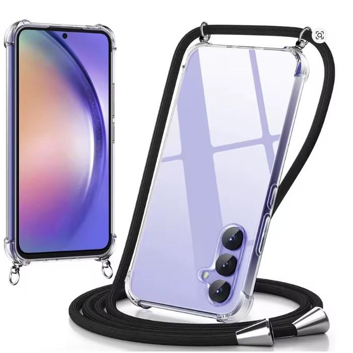 Накладка Strap Crossbody для Samsung A05s (Прозорий)