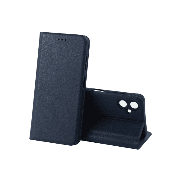 Книжка LEATHER для Samsung A06 темно-синя