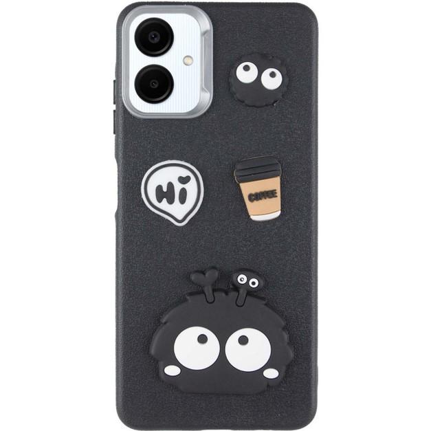 Чохол Leather Toys для Samsung A06  (Monster eyes / Black)