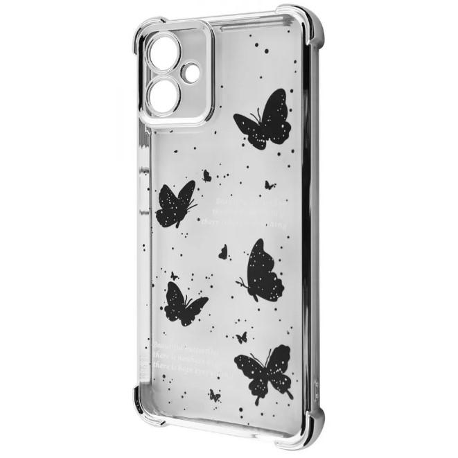 Чохол WAVE Winkie для Samsung A06  silver/butterfly