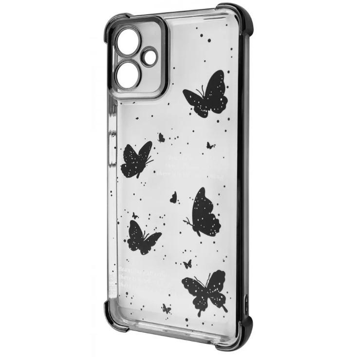 Чохол WAVE Winkie для Samsung A06  black/butterfly