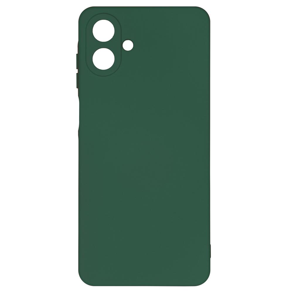 Silicone Cover Full Camera without Logo (A) для Samsung A07 (Dark green)