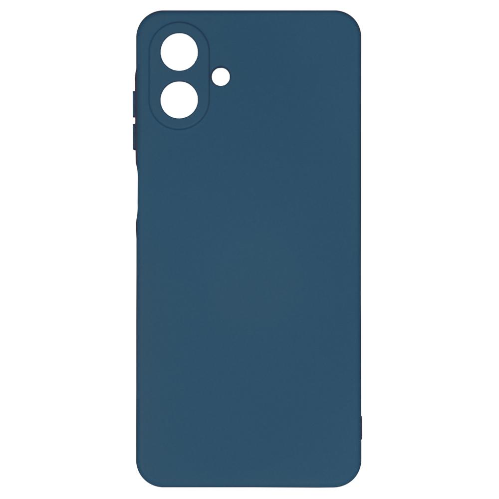 Silicone Cover Full Camera without Logo (A) для Samsung A07 (Navy blue)