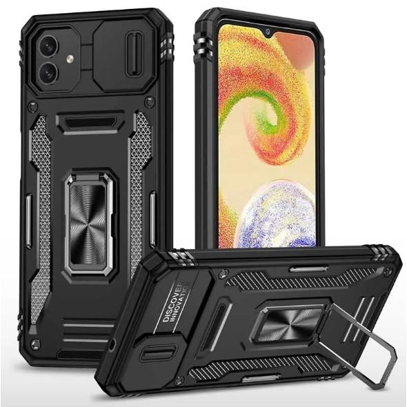 Чохол Camshield Army Ring для Samsung A07 чорний