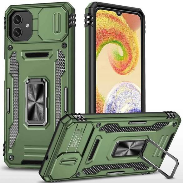 Чохол Camshield Army Ring для Samsung A07 оливковий