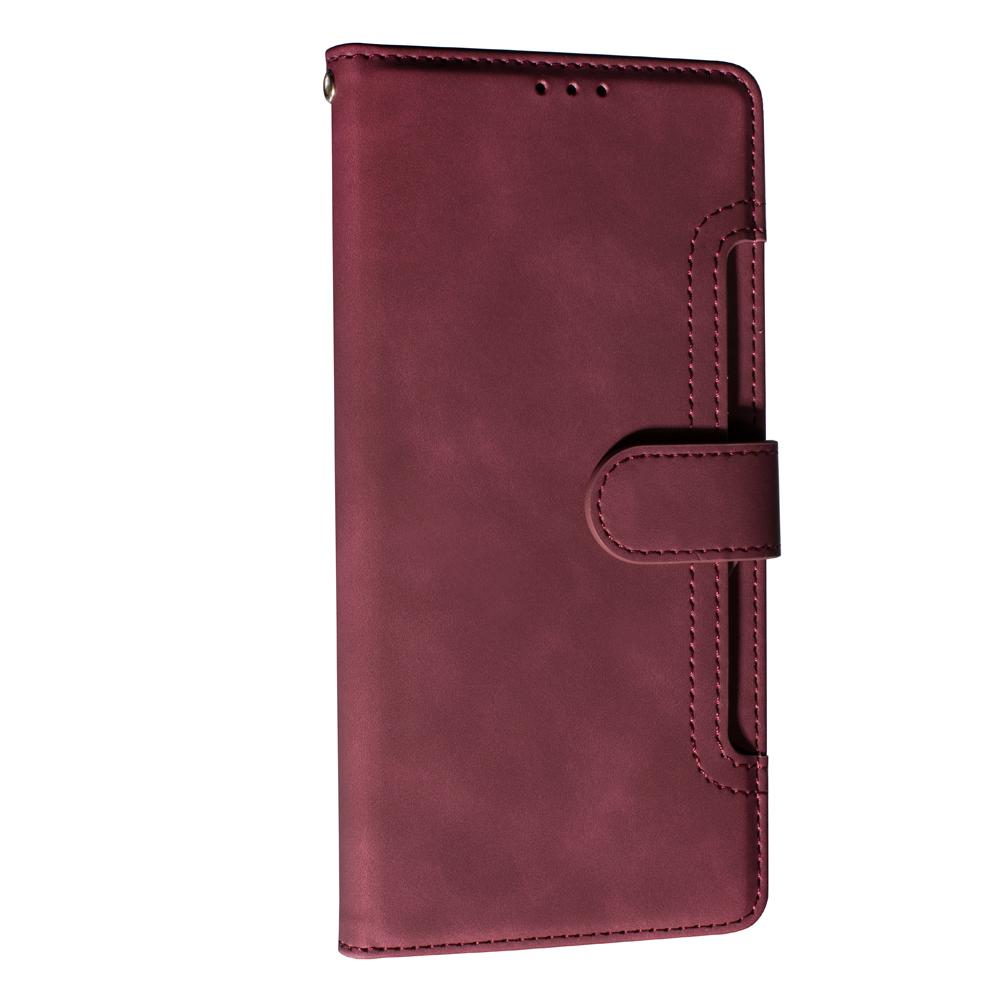 Книжка Flip Cover Wallet matte для Samsung A07 Бордова