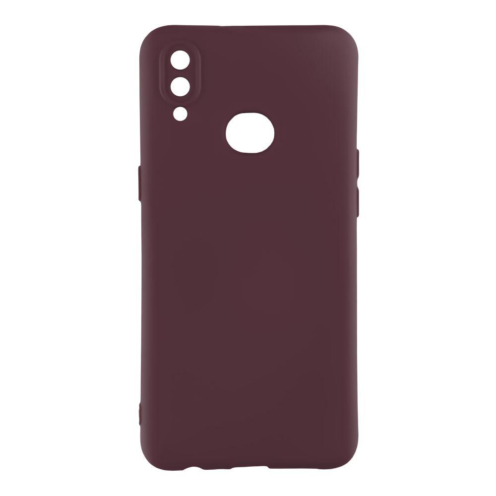 Silicone Cover Full camera without Logo (A) для Samsung A10s (Marsala)