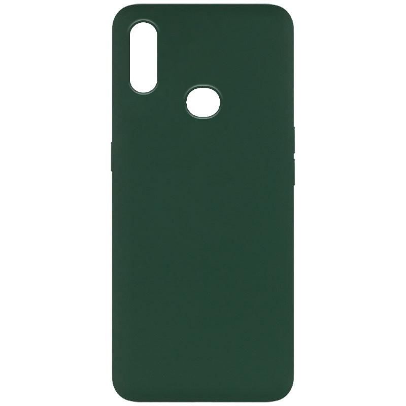 Silicone Cover Full without Logo (A) для Samsung A10s  (Dark Green)