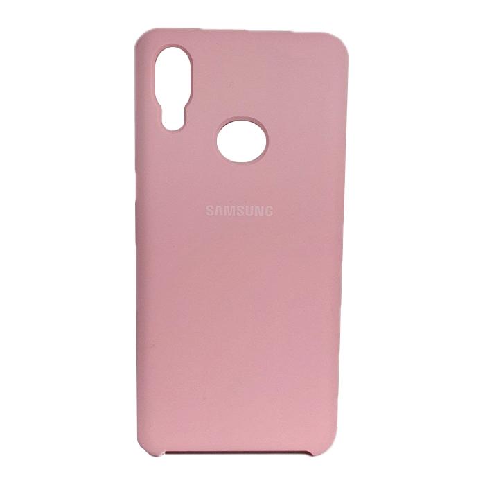 Silicone Case для Samsung A10S Light pink