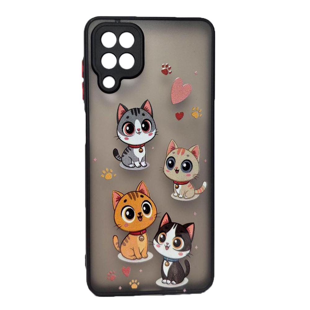 Накладка Totu Gingle Print для Samsung A12/M12 Котики