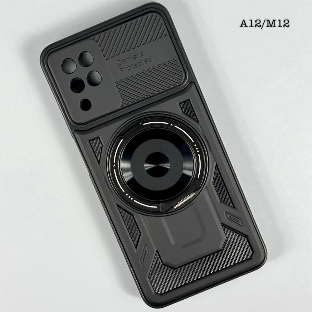 Чохол Armor Rotating Magnetic для Samsung A12 / M12 чорний