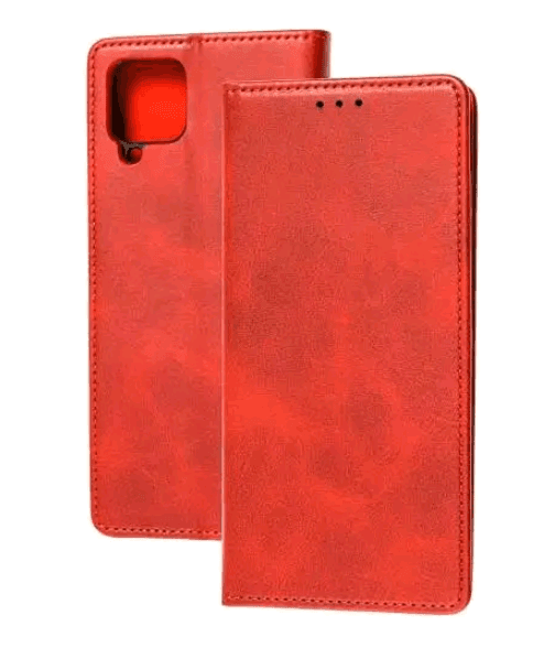 Книжка Black TPU Magnet для Samsung A12 / M12 червона