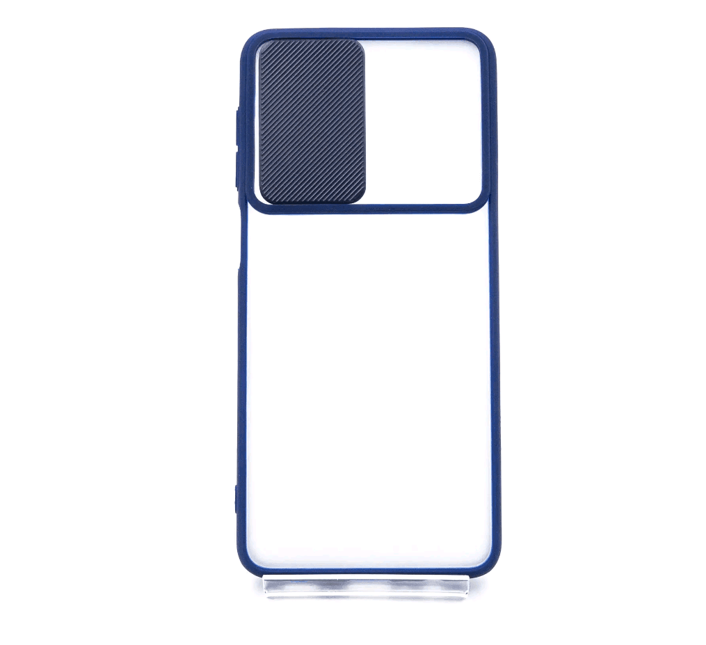 Накладка Camshield mate TPU для Samsung A73 синя шторка