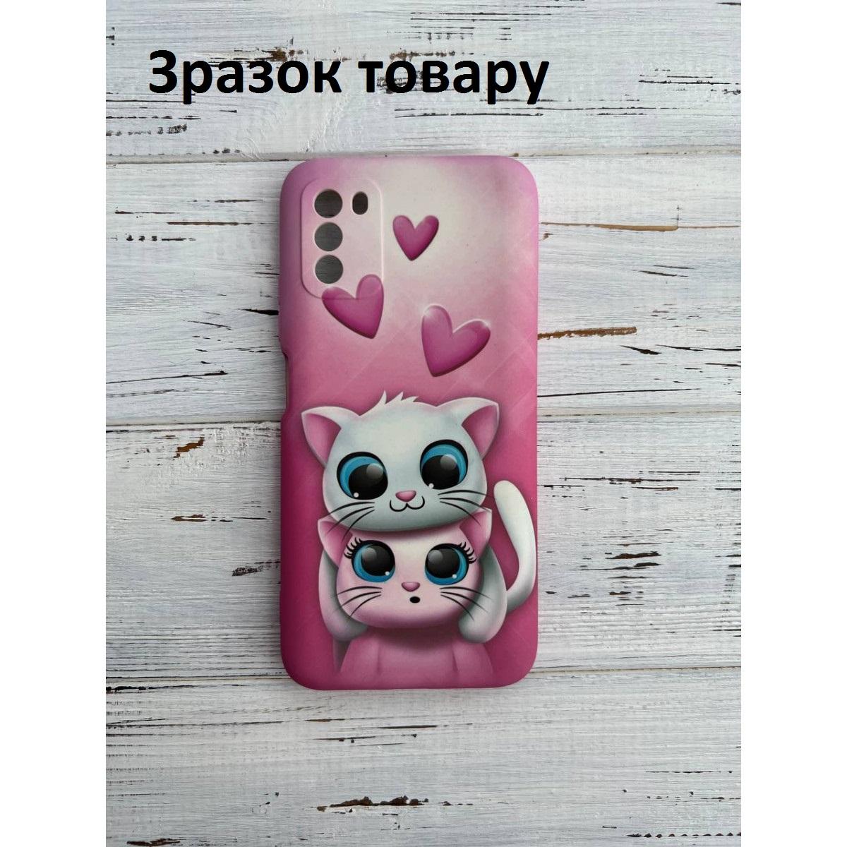 Накладка Silicone Case Picture для Redmi 9T Cats