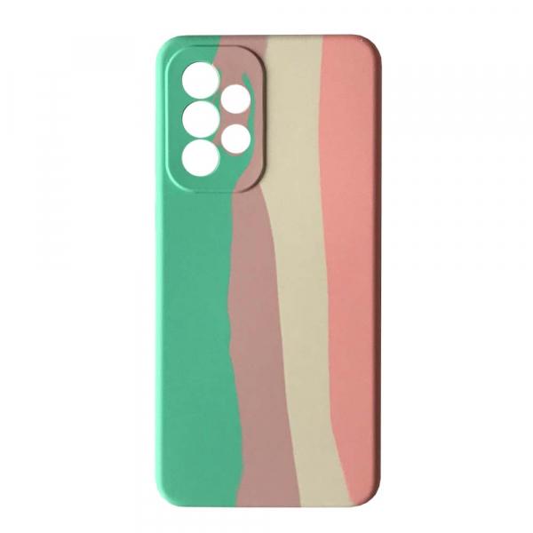 Rainbow Silicone Case для Samsung A13 4G/ A32 5G (Candy)