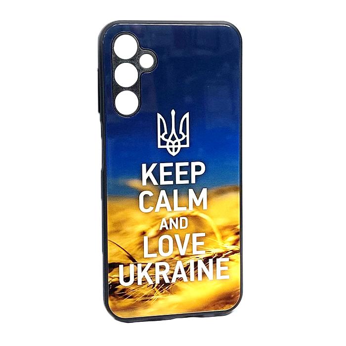 Накладка Marble Clouds для Samsung A24 KEEP CALM (скляний)