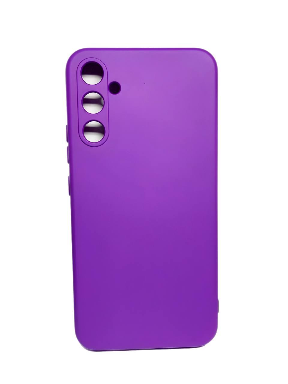 Silicone Cover Full Camera without Logo (A) для Samsung A34 (Ultra violet)