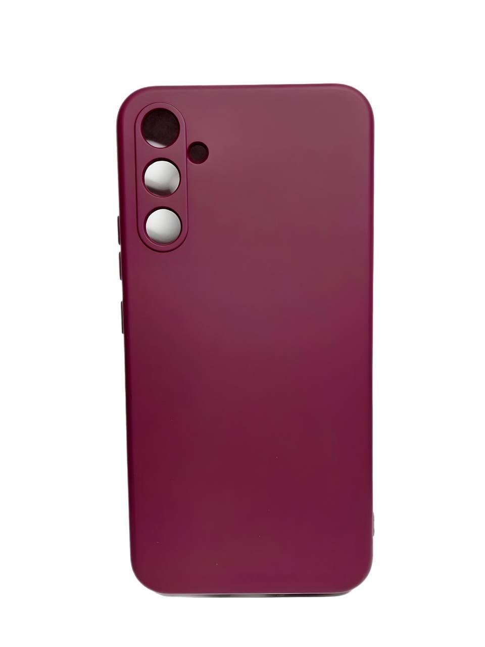 Silicone Cover Full Camera without Logo (A) для Samsung A26 (Marsala)