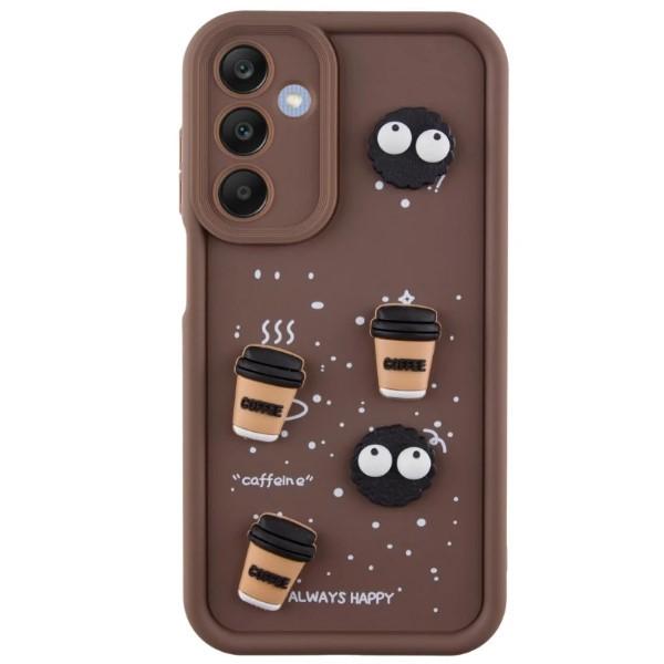 Чохол Pretty Toys для Samsung A16 4G/5G (Brown/Always Happy)