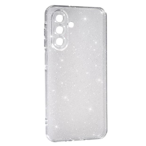 Чохол Molan Cano Glossy Jelly для Samsung A17 прозора з блискітками