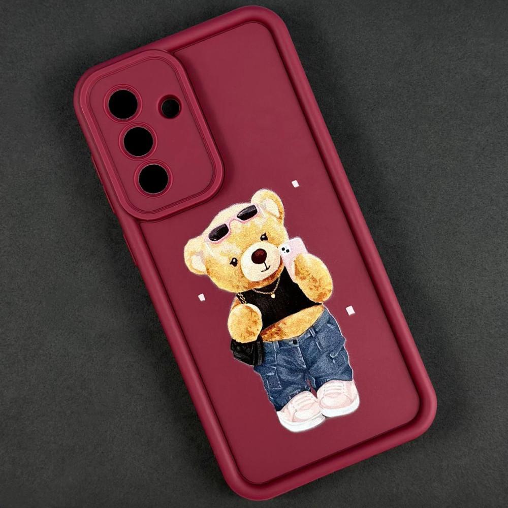 Накладка Shock Sides Resistant для Samung A17 Marsala/bear