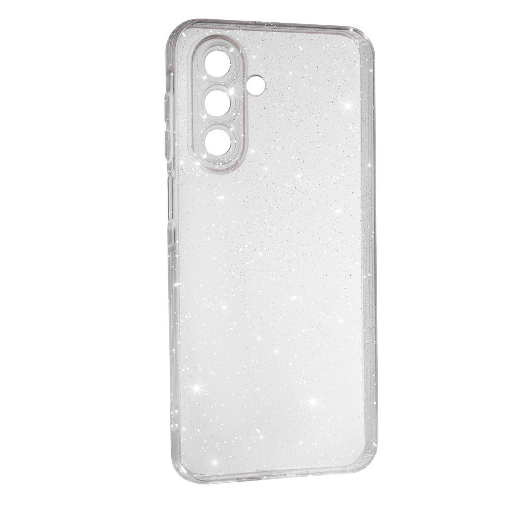 Накладка Molan Cano Glossy Jelly для Samsung A26 прозора з блискітками