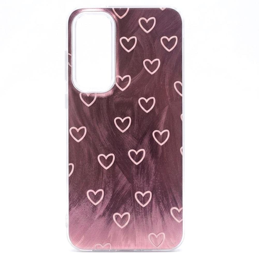 Накладка Nacre Print для Samsung A55  Many hearts