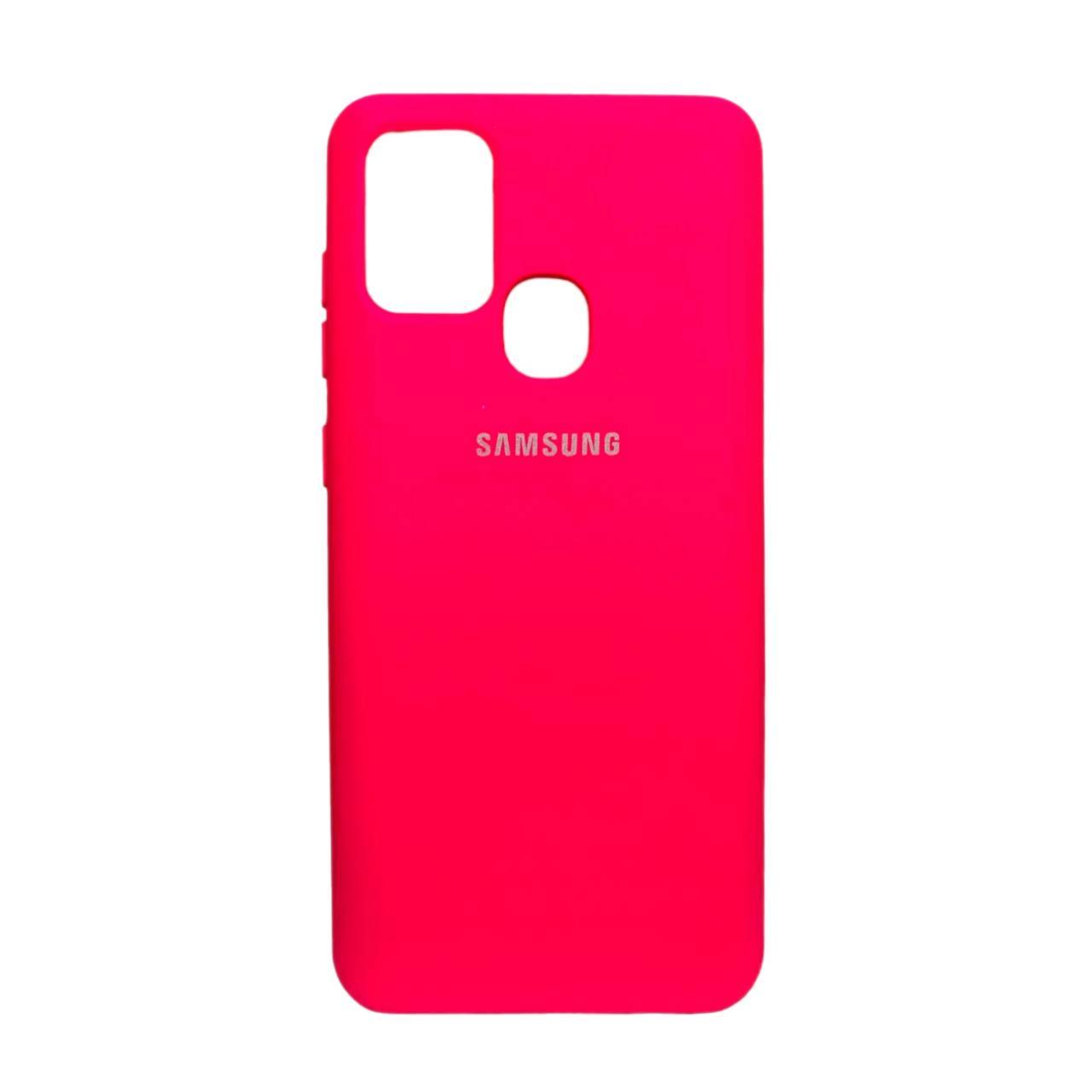 Silicone Case для Samsung A21S (Hot Pink)