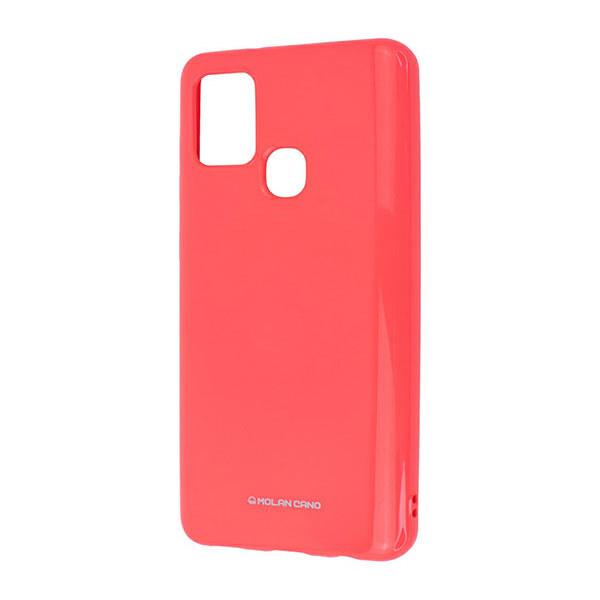 Накладка Molan Cano Pearl Jelly для Samsung A21S (Hot Pink)