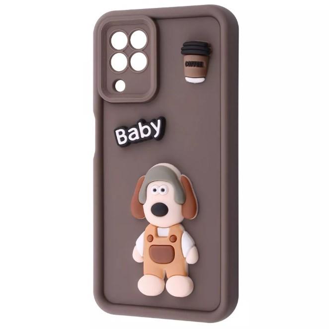 Чохол Pretty Toys для Samsung A22 / M22 / M32 (Brown/ dog)