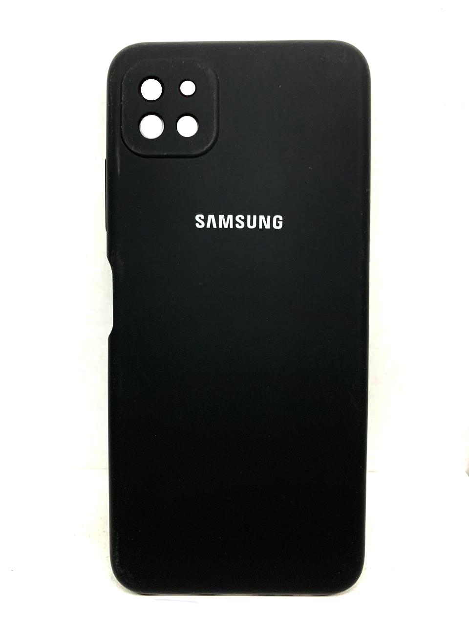 Silicone Cover Full Camera (AAA) для Samsung A22 5G (Black)