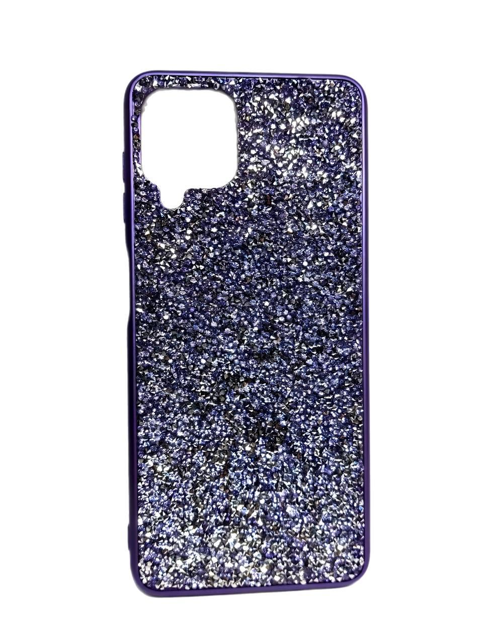 Накладка Grainy Diamonds для Samsung A22 4G/M32 фіолетова