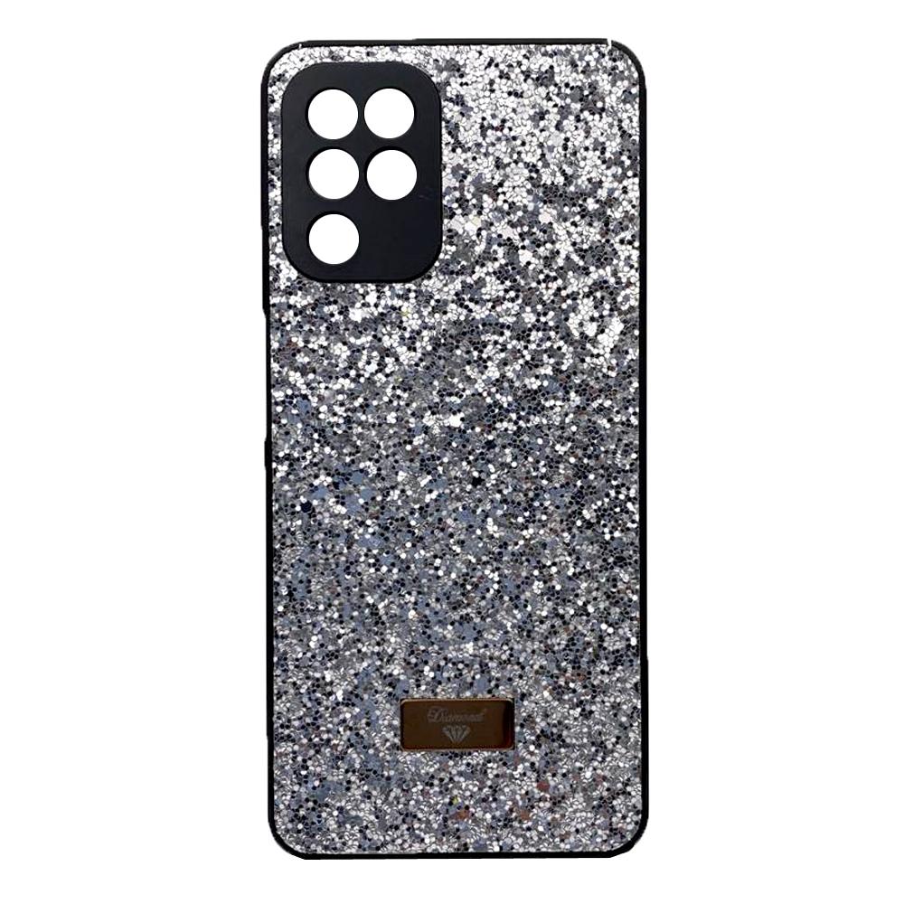 Накладка Bling Grainy Diamond Separate Camera для Samsung A12/M12 (Срібляста)