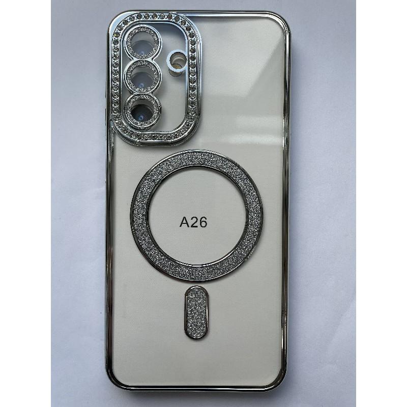 Чохол Clear Diamonds Magsafe для Samsung A26 сріблястий