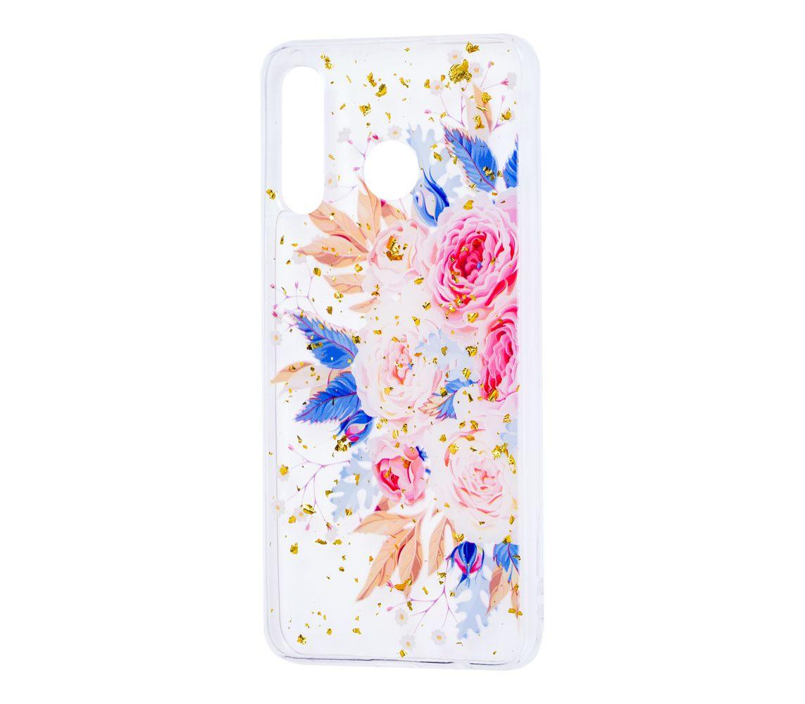 Накладка Beauty Flowers Confetti для Samsung M20 (M205F) "Букет піонів"