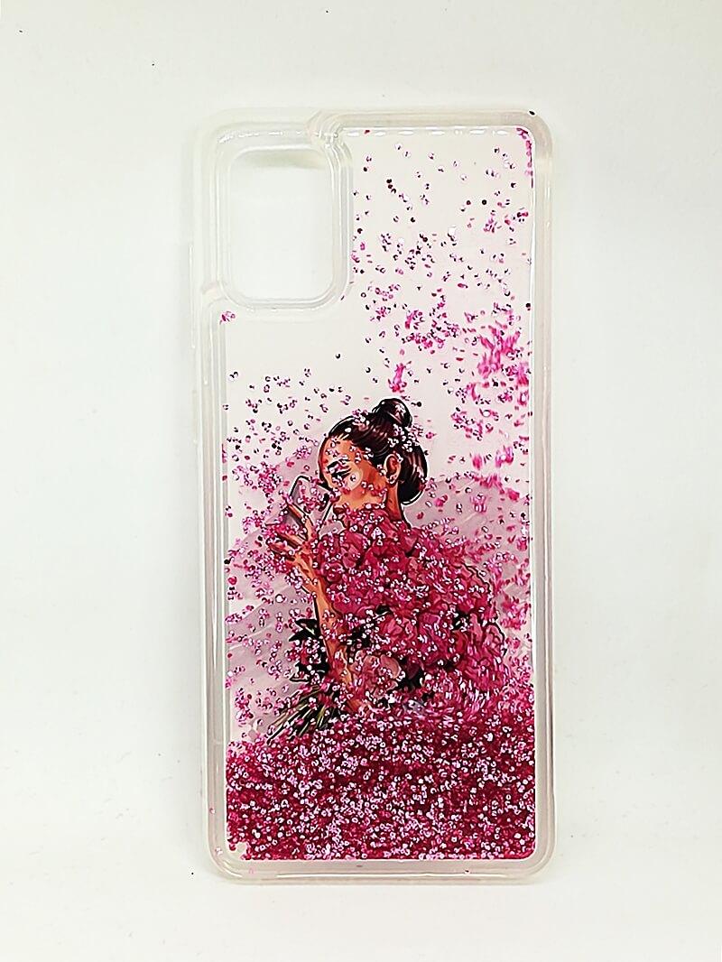 Накладка Fluid Painted для Samsung A41 "Селфі з трояндами"