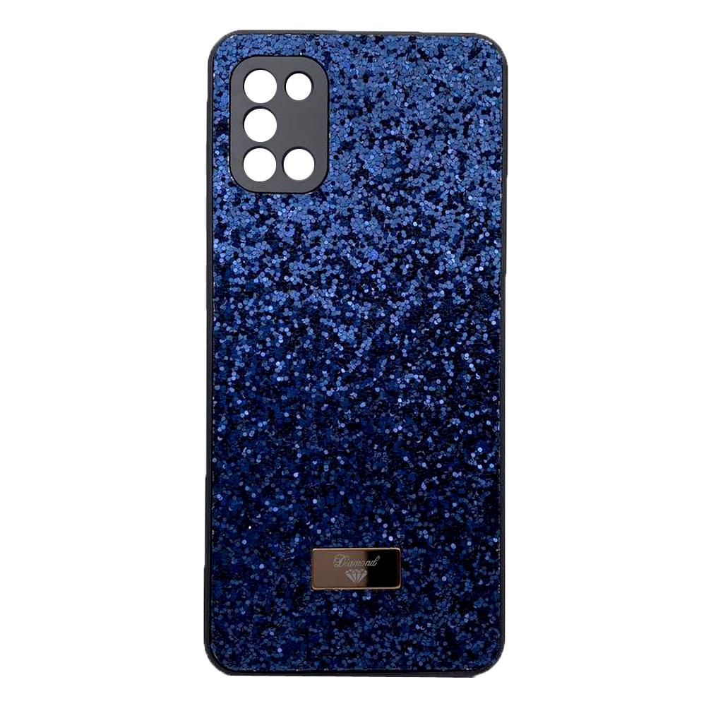 Накладка Bling Grainy Diamond Separate Camera для Samsung A31 (Синя)