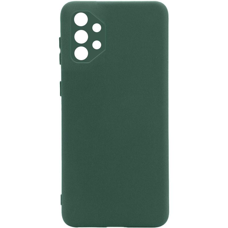 Silicone Cover Full Camera without Logo (A) для Samsung A32 4G (Dark green)